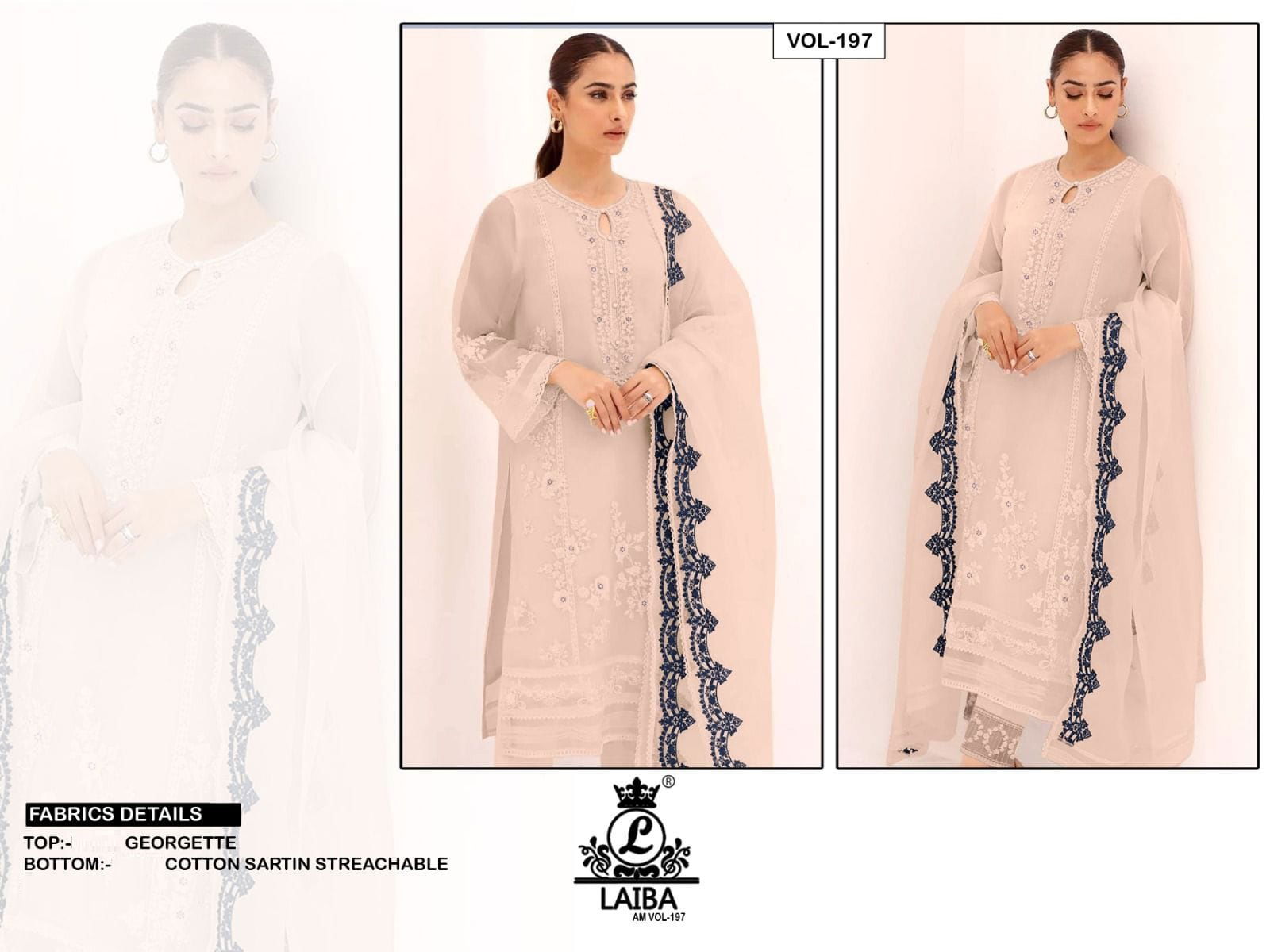 Laiba Am Vol 197 Readymade Pakistani Suits Catalog
